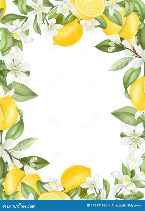 Blank Lemon Invitation Template